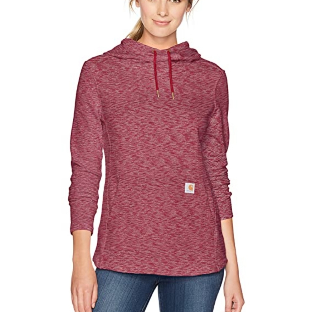 CARTHARTT Newberry Cowl Hoodie Purple Sweatshirt S